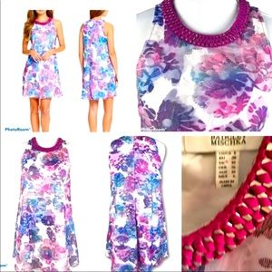 Badgley Mischka floral dress